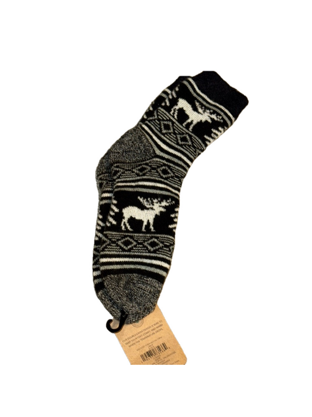 Northeast Outfitters Moose Pattern Cabin Socks NWT